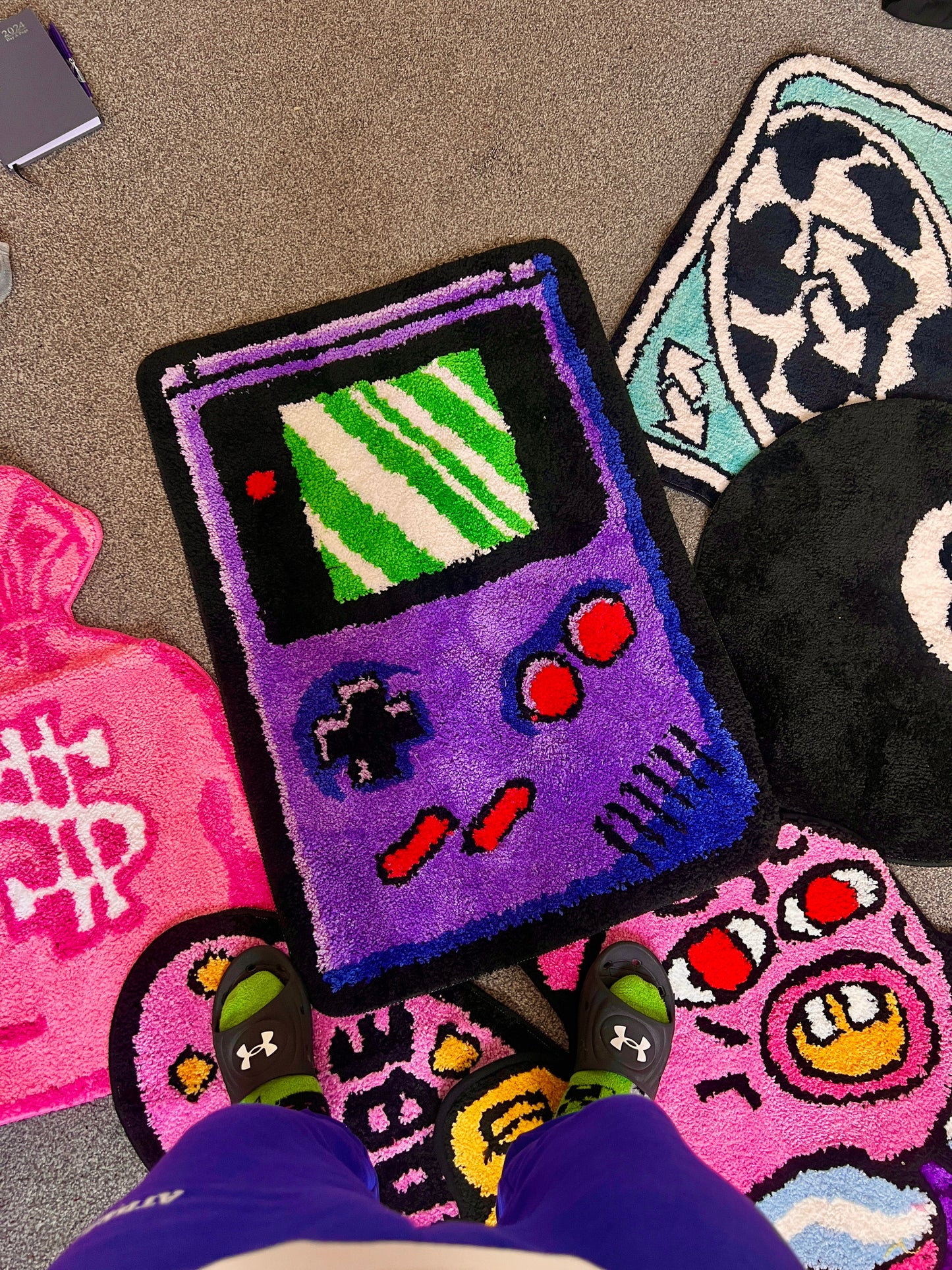 Gameboy Console Tufted Rug