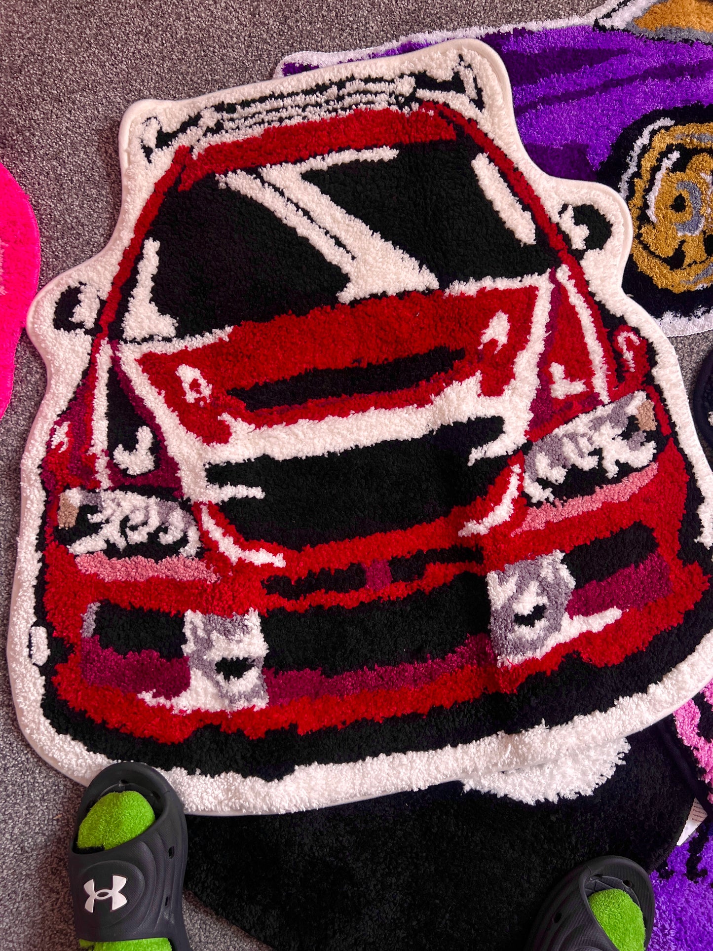 Retro Racing Car* tufted Rug