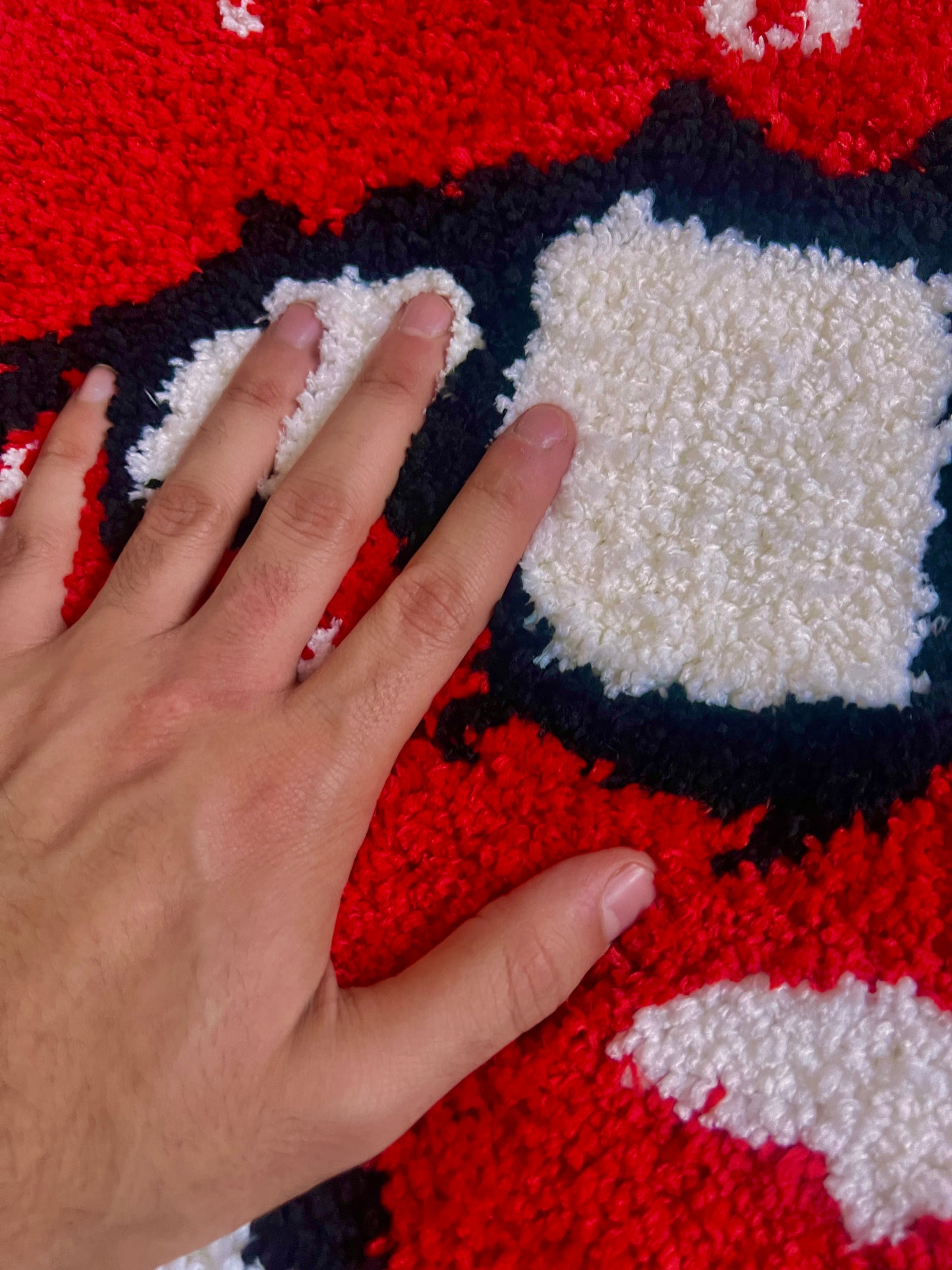 Red Lip bite* Tufted Rug