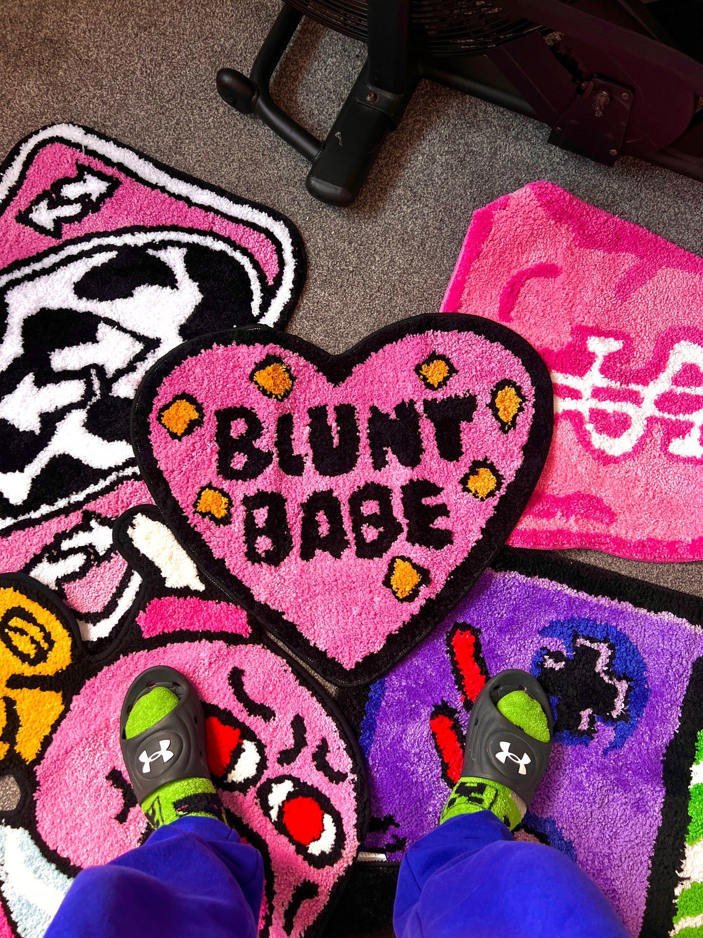 Pink Blunt Babe*Tufted Rug